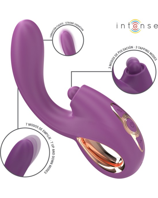 Intense Fun INTENSE - LALI MULTIFUNCTION G-SPOT VIBRATOR TAPPING & THRUST & VIBRATION PURPLE