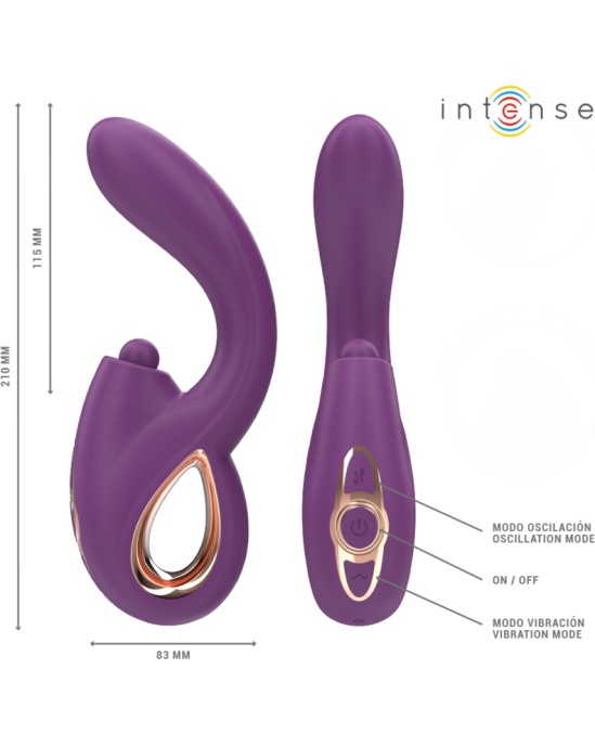 Intense Fun INTENSE - LALI MULTIFUNCTION G-SPOT VIBRATOR TAPPING & THRUST & VIBRATION PURPLE
