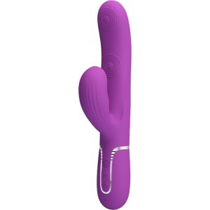 Pretty Love PERLITA 3 IN 1 MULTIFUNCTION RABBIT VIBRATOR PURPLE