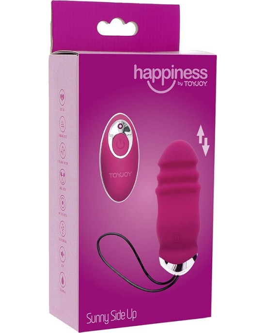 Toyjoy HAPPINESS SUNN SIDE UP AND DOWN VIBRATOR REMOTE CONTROL FUCHSIA