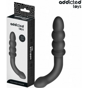 Addicted Toys DOUBLE ANAL MASSAGER SILICONE 16.5 CM