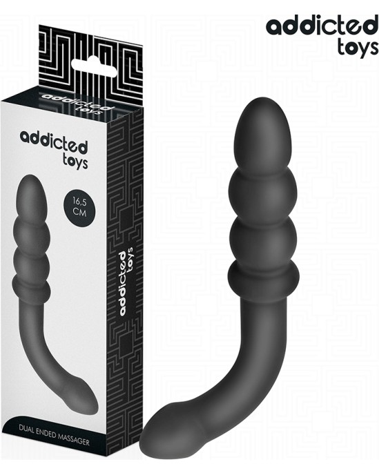 Addicted Toys DOUBLE ANAL MASSAGER SILICONE 16.5 CM