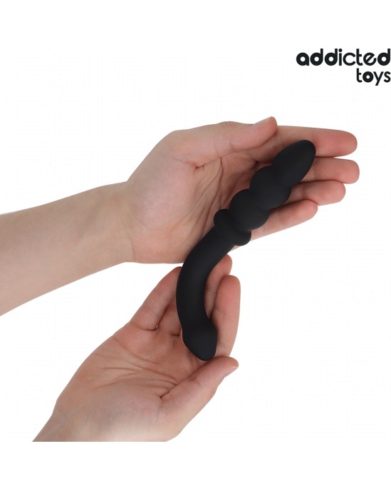 Addicted Toys DOUBLE ANAL MASSAGER SILICONE 16.5 CM