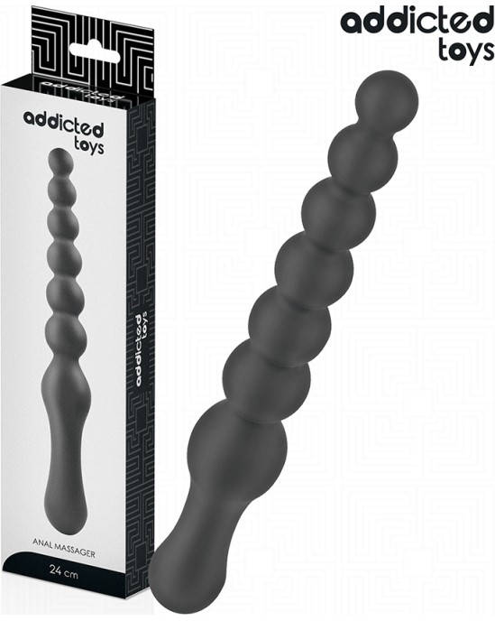 Addicted Toys DOUBLE ANAL MASSAGER SILICONE 24 CM