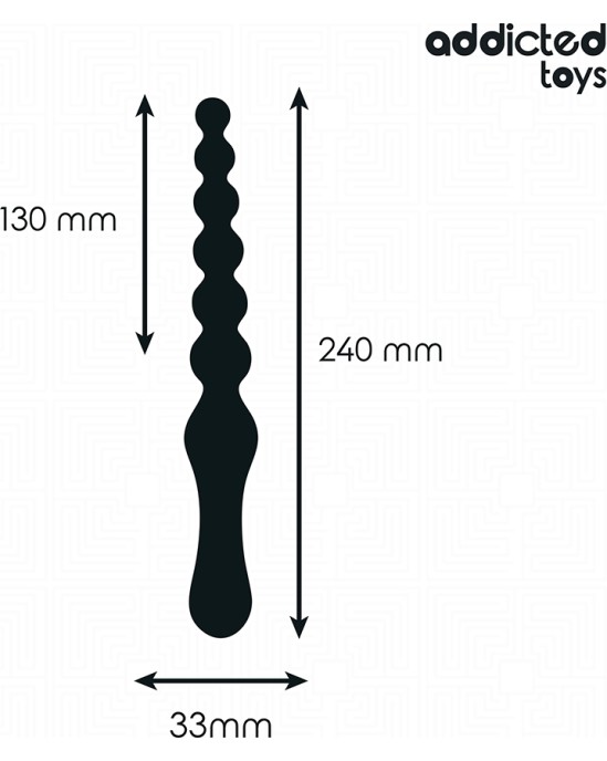 Addicted Toys DOUBLE ANAL MASSAGER SILICONE 24 CM