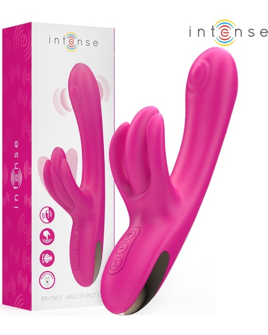 Intense Fun INTENSE - BRITNEY MULTIFUNCTION RABBIT VIBRATOR 23 CM PINK
