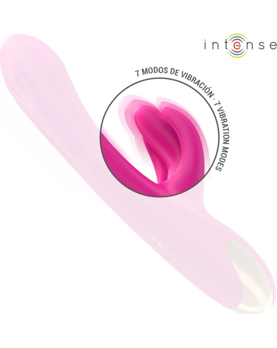 Intense Fun INTENSE - BRITNEY MULTIFUNCTION RABBIT VIBRATOR 23 CM PINK