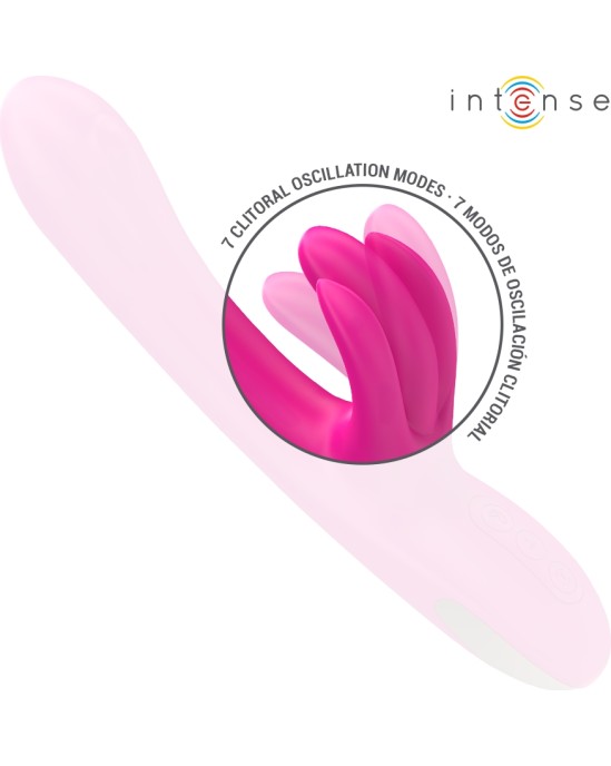 Intense Fun INTENSE - BRITNEY MULTIFUNCTION RABBIT VIBRATOR 23 CM PINK