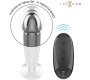 Intense Anal Toys INTENSE - ANAL PLUG 10 VIBRATIONS METAL DILDO WITH REMOTE CONTROL M