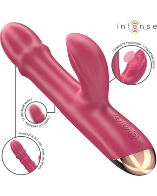 Intense Fun INTENSE - CHLOE MULTIFUNCTION VIBRATOR 3 IN 1 RED
