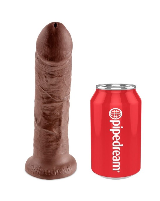 King Cock HARNESS WITH REALISTIC PENIS BROWN 20.3 CM