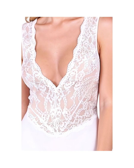 Passion Woman Teddies PASSION - EVALIE BODY WHITE L/XL