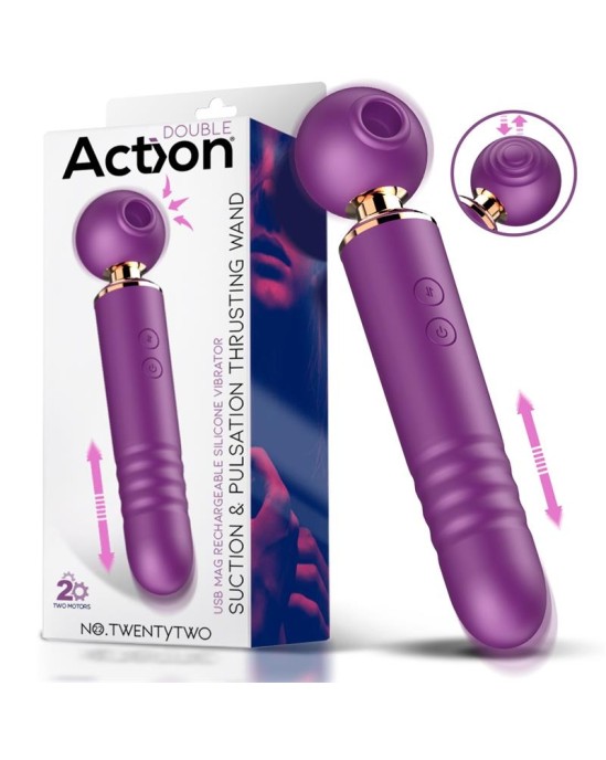 Action No. TwentyTwo Clitoris Sucker 3 in 1 with Pulsation and Thrusting