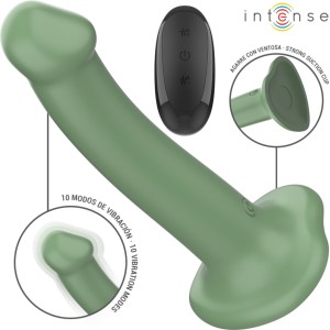 Intense Fun INTENSE - BECCA VIBRATORS AR SŪCĒŠANU 10 VIBRĀCIJU ZAĻĀ TĀLVADĪBAS PULTS