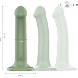 Intense Fun INTENSE - BECCA VIBRATORS AR SŪCĒŠANU 10 VIBRĀCIJU ZAĻĀ TĀLVADĪBAS PULTS