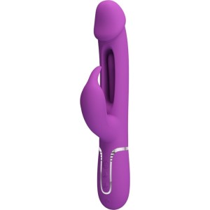 Pretty Love KAMPAS 3 IN 1 MULTIFUNCTION RABBIT VIBRATOR PURPLE