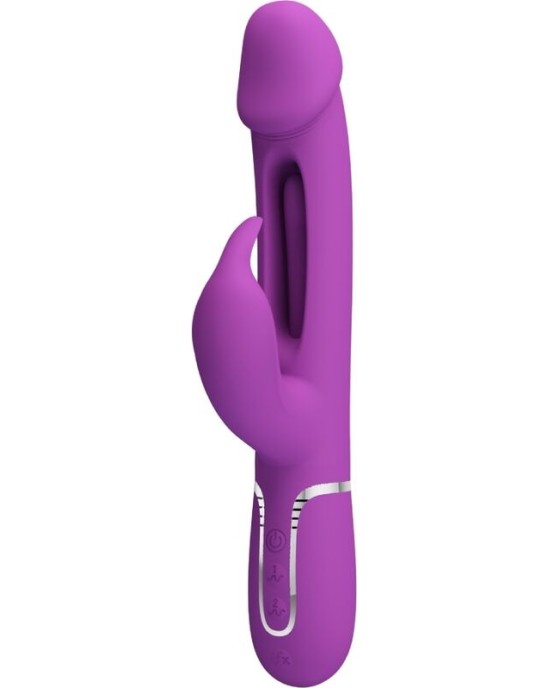 Pretty Love KAMPAS 3 IN 1 MULTIFUNCTION RABBIT VIBRATOR PURPLE