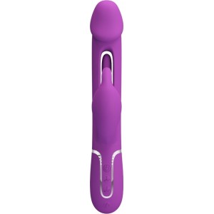 Pretty Love KAMPAS 3 IN 1 MULTIFUNCTION RABBIT VIBRATOR PURPLE