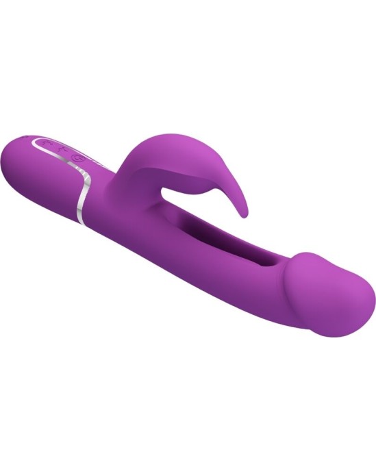 Pretty Love KAMPAS 3 IN 1 MULTIFUNCTION RABBIT VIBRATOR PURPLE