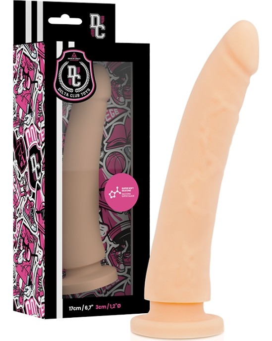 Deltaclub DELTA CLUB - TOYS DILDO NATURAL MEDICAL SILICONE 17 CM -O- 3 CM