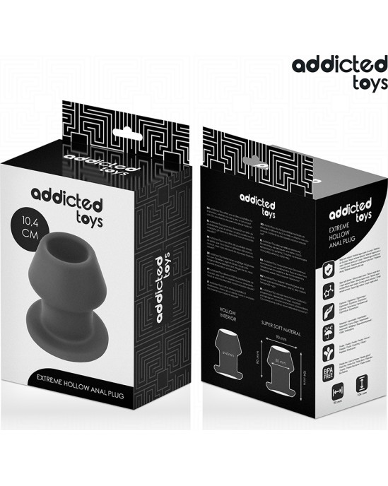 Addicted Toys EXTREME HOLLOW ANAL PLUG SILICONE SIZE L 10.4 CM