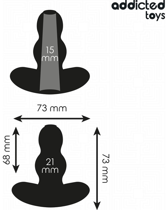 Addicted Toys HOLLOW ANAL PLUG SILICONE SIZE S 7.3 CM