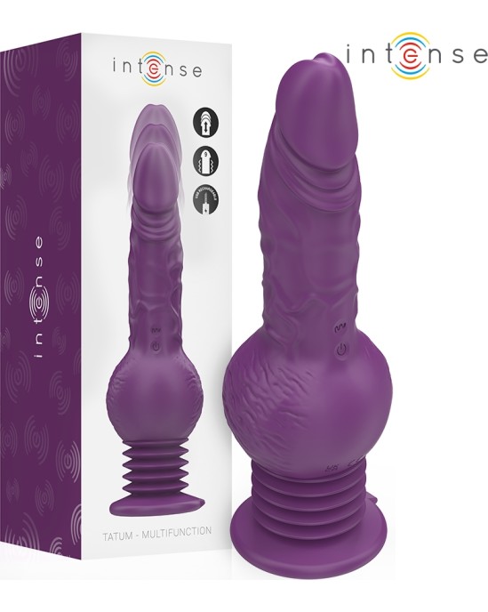 Intense Fun INTENSE - TATUM MULTIFUNCTION VIBRATOR WITH UP AND DOWN VIBRATION 24 CM PURPLE