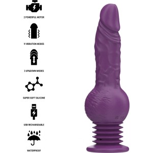 Intense Fun INTENSE - TATUM MULTIFUNCTION VIBRATOR WITH UP AND DOWN VIBRATION 24 CM PURPLE