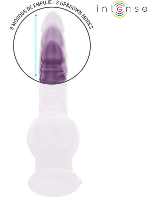 Intense Fun INTENSE - TATUM MULTIFUNCTION VIBRATOR WITH UP AND DOWN VIBRATION 24 CM PURPLE