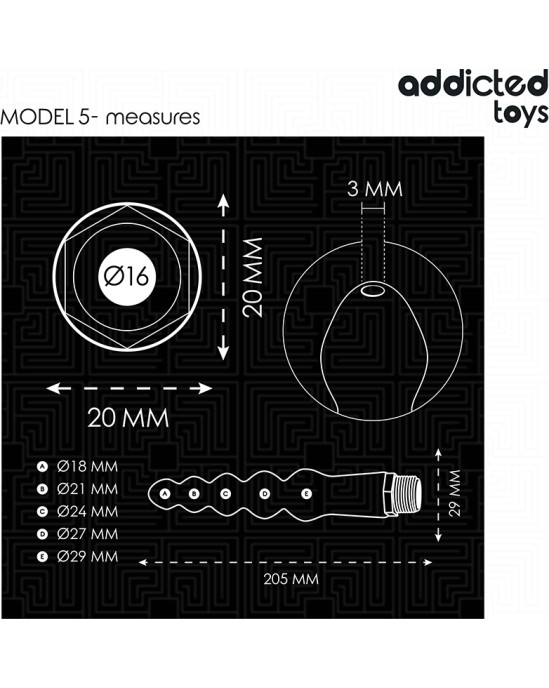 Addicted Toys ANAL CLEANER WITH UNIVERSAL ADAPTER MODEL 5