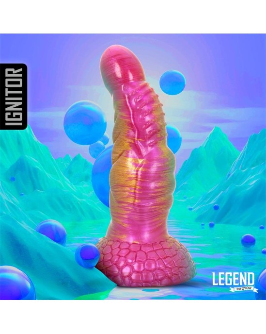 Legend Aizdedzes šķidrums silikona dildo 18,3 cm