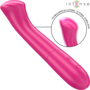 Intense Fun INTENSE - PATY VIBRATORS 19 CM ELASTĪGS 10 VIBRĀCIJAS MODELIS 2 ROZĀ
