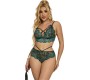 Subblime Sets SUBBLIME - 954093 БЮСТГАЛЬТЕР + ТРУСИКИ КРУЖЕВНЫЕ ЗЕЛЕНЫЕ L/XL