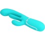 Pretty Love SHANIA TRIPLE RABBIT MULTIFUNCTION VIBRATOR 3 IN 1 BLUE