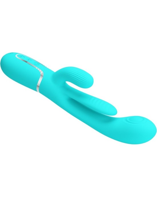 Pretty Love SHANIA TRIPLE RABBIT MULTIFUNCTION VIBRATOR 3 IN 1 BLUE