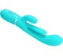 Pretty Love SHANIA TRIPLE RABBIT MULTIFUNCTION VIBRATOR 3 IN 1 BLUE