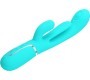 Pretty Love SHANIA TRIPLE RABBIT MULTIFUNCTION VIBRATOR 3 IN 1 BLUE