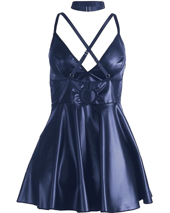 Subblime Dresses SUBBLIME - 955410 DRESS WITH BLUE LEATHER STRAPS S/M