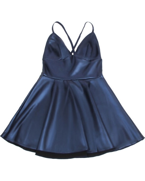 Subblime Dresses SUBBLIME - 955410 DRESS WITH BLUE LEATHER STRAPS S/M