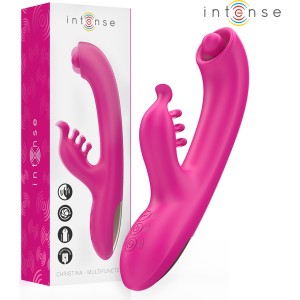 Intense Fun INTENSE - CHRISTINA MULTIFUNCTION RABBIT VIBRATOR 22.5 CM PINK