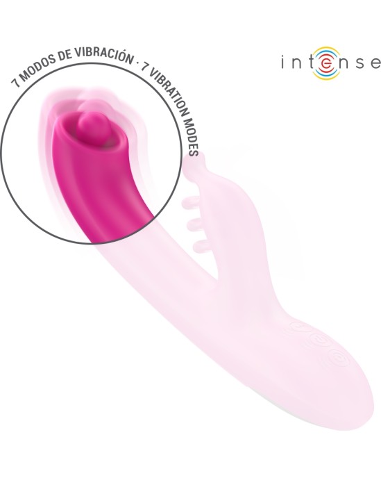 Intense Fun INTENSE - CHRISTINA MULTIFUNCTION RABBIT VIBRATOR 22.5 CM PINK