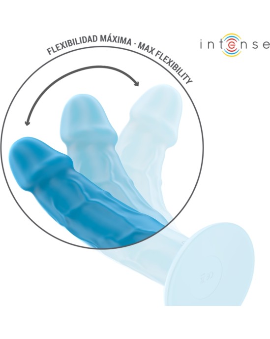 Intense Fun INTENSE - PHOEBE REALISTIC VIBRATOR 10 VIBRATIONS BLUE REMOTE CONTROL