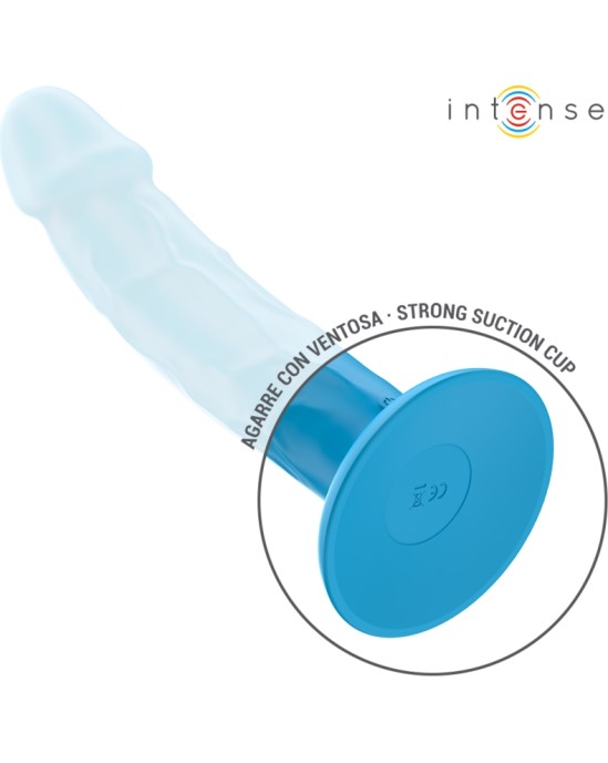 Intense Fun INTENSE - PHOEBE REALISTIC VIBRATOR 10 VIBRATIONS BLUE REMOTE CONTROL