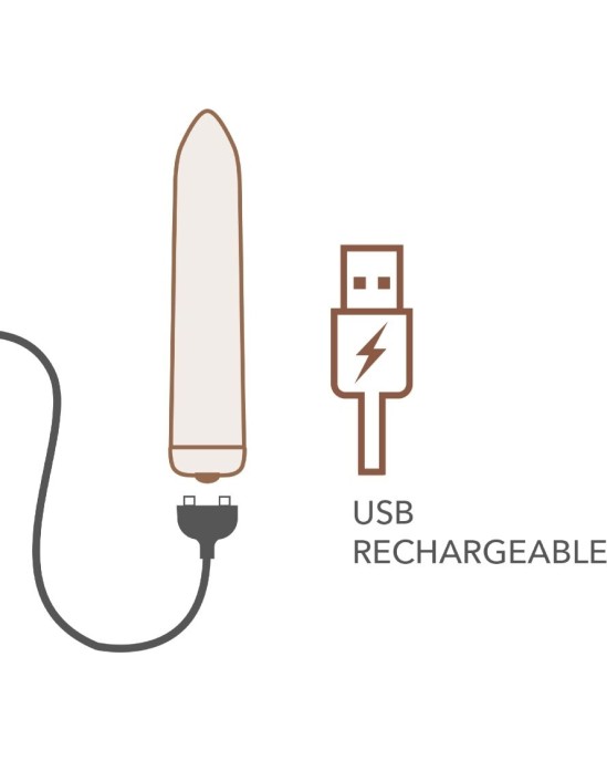 Rocks-Off RECHARGEABLE VIBRATING BULLET POPPY RED