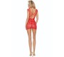 Passion Woman Bodystockings PASSION - BS111 BODYSTOCKING RED LACE