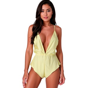 Passion Woman Teddies PASSION - SENSIE BODY LEMON L/XL