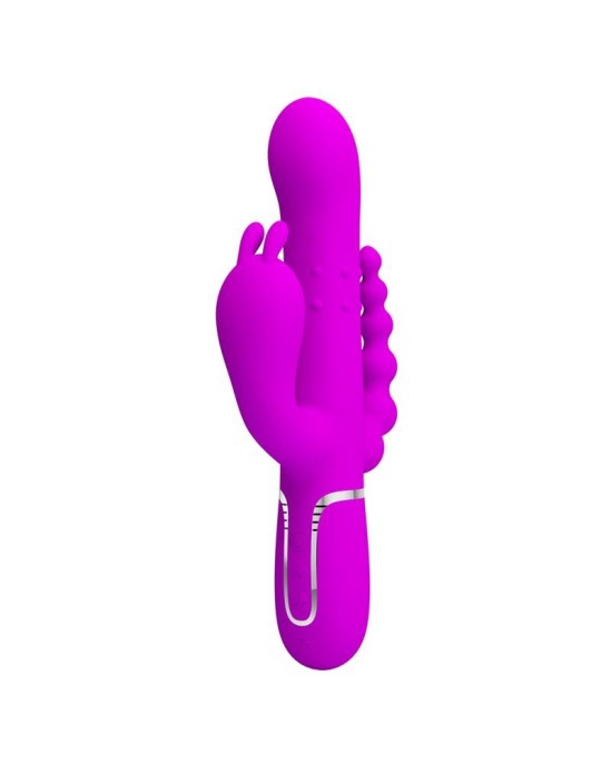 Prettylove Cammy 4 in 1 Vibe with Rotating Balls and Anal Chain