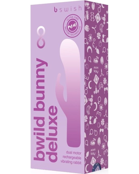 B Swish BWILD BUNNY INFINITE DELUXE VIBRATOR RABBIT 10 VIBRATIONS PURPLE