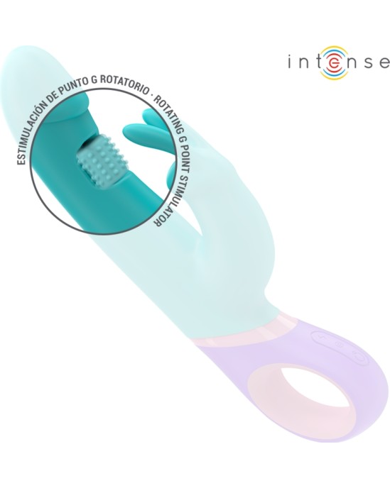 Intense Fun INTENSE — MONICA RABBIT VIBRATORS AR GROZĒJOŠU G-PUNKTA STIMULĀTORU BLUE
