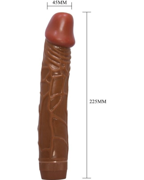 Baile BOB REALISTIC VIBRATOR 22.5 CM MULATTO